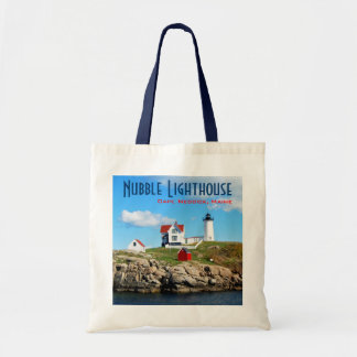 Nubble Lighthouse tote Bag