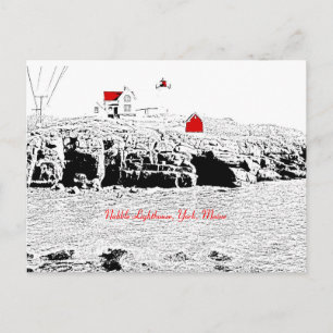 Nubble Lighthouse, York, Maine - Carte postale