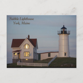 Nubble Lighthouse, York, Maine Postcard