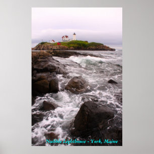 Nubble Lighthouse - York, Maine Poster