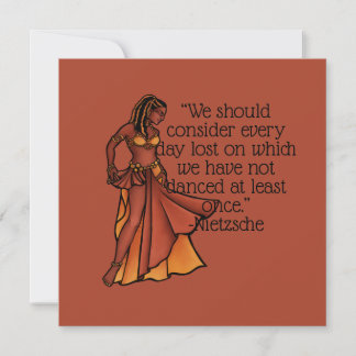 Nubian Belly Dancer Goddess  Invitation
