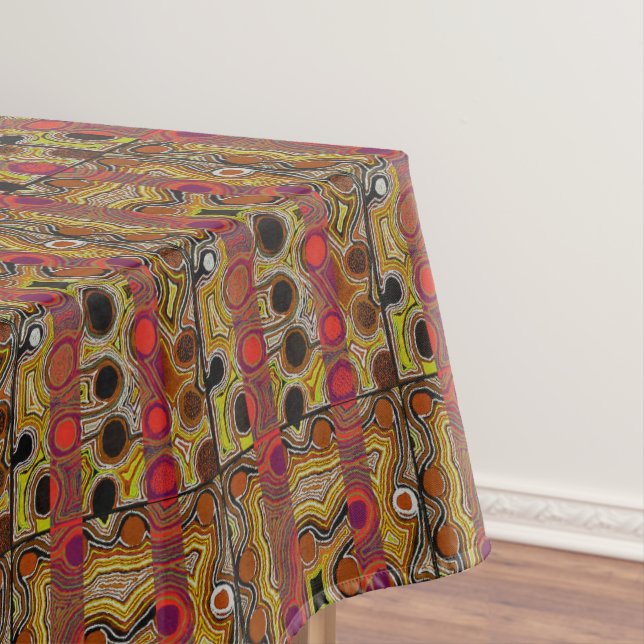 Nubian Bohemian Geometric Print Tablecloth (In Situ)