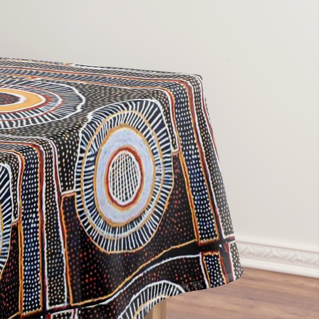 Nubian Bohemian Geometric Print  Tablecloth (In Situ)
