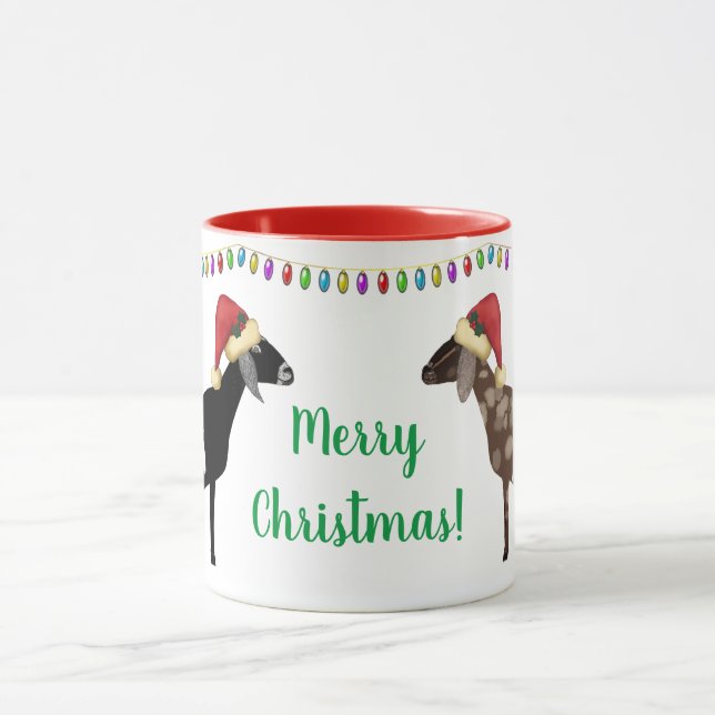 Nubian Dairy Goat Christmas Mug (Center)