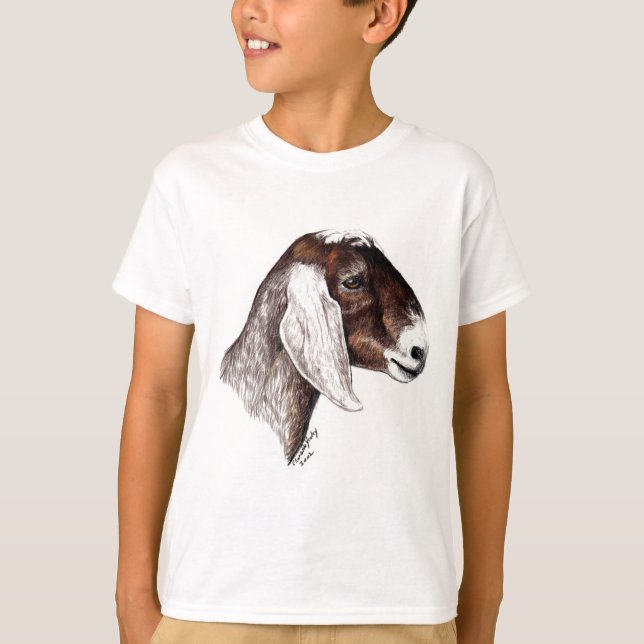 Nubian Goat Art T Shirt (Front)