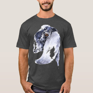 Nubian Goat  Watercolour Art,Nubian Goat  Art,Nubi T-Shirt