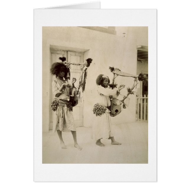 Nubian Musicians (sepia photo) (Front)