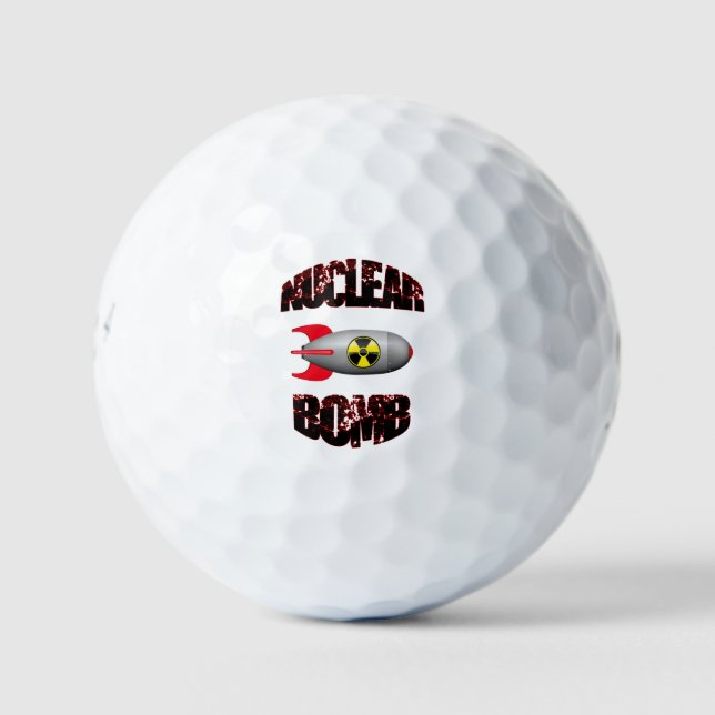 Nuclear Bomb Golf Balls (Front)