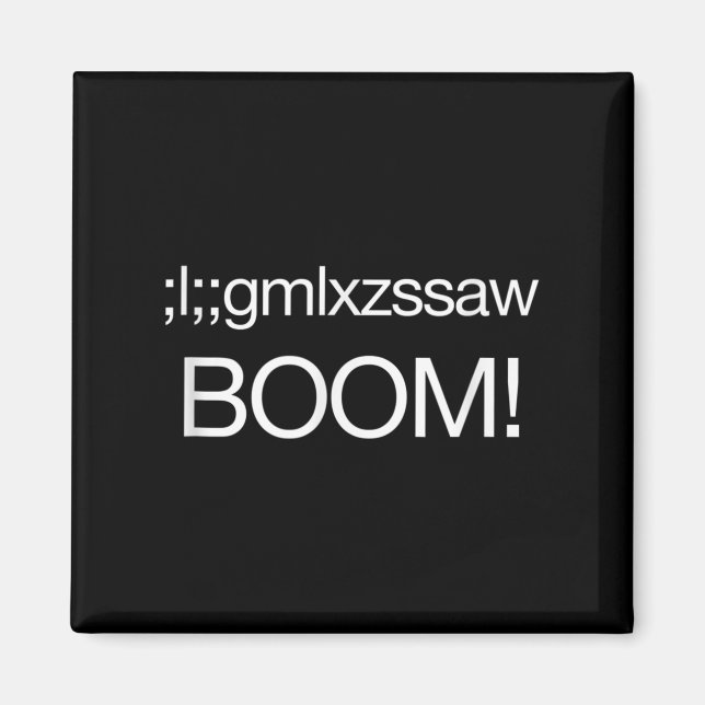 Nuclear Bomb Us Strategic Command Funny Quote Kid  Magnet (Front)