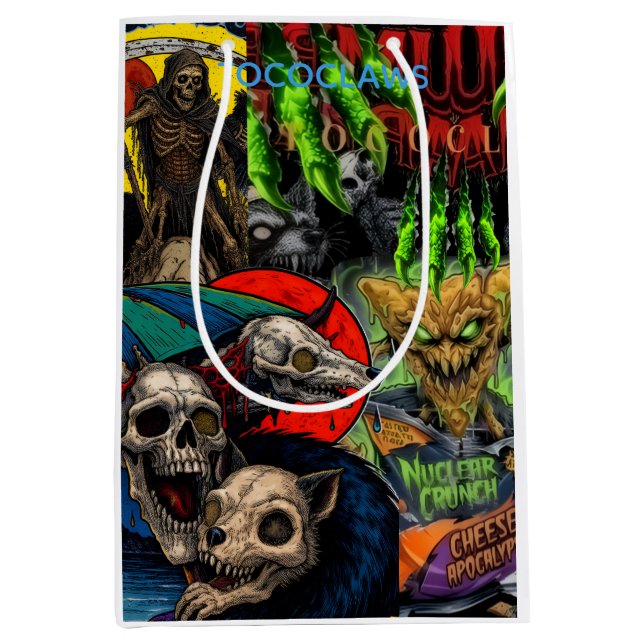Nuclear Crunch Mutant | Tococlaws Skateboard Graph Medium Gift Bag (Front)
