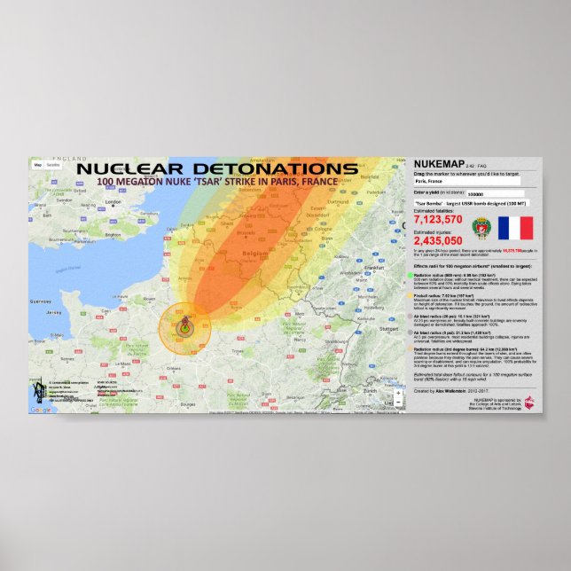 Nuclear Detonations - France Poster (Front)