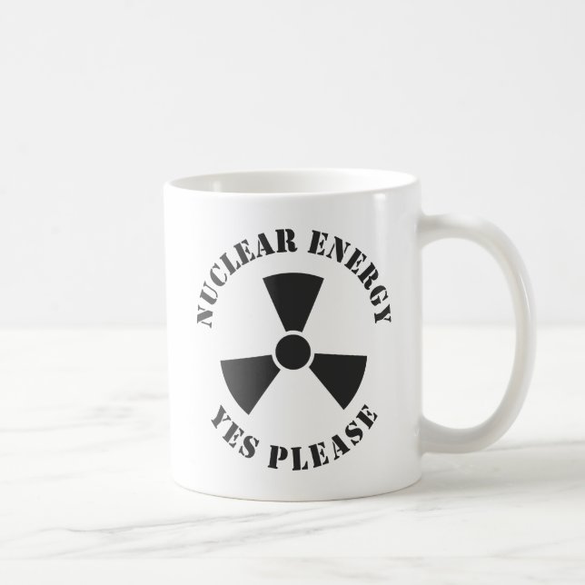Nuclear Energy, Yes Please, Nuclear Power Invitati Coffee Mug (Right)