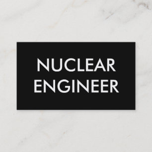 nuclear engineer business card