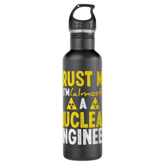 Nuclear Engineer Funny Nuclear Engineering Essenti 710 Ml Water Bottle (Front)