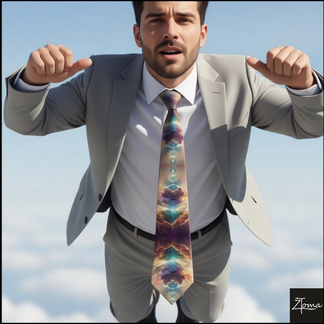 nuclear explosion ful Neck Tie (Creator Uploaded)