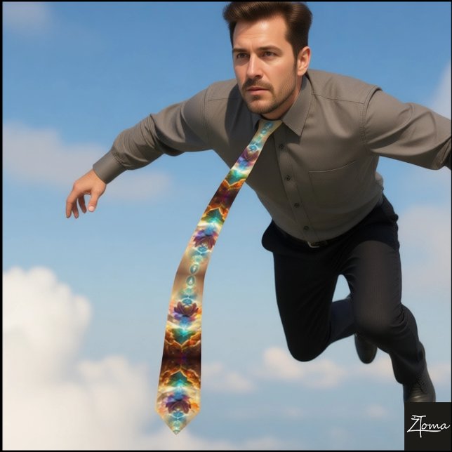 nuclear explosion ful Neck Tie (Creator Uploaded)