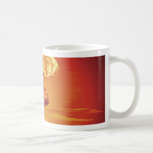 Nuclear explosion mushroom cloud coffee mug