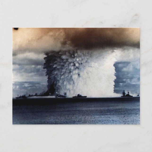 NUCLEAR EXPLOSION POSTCARD (Front)