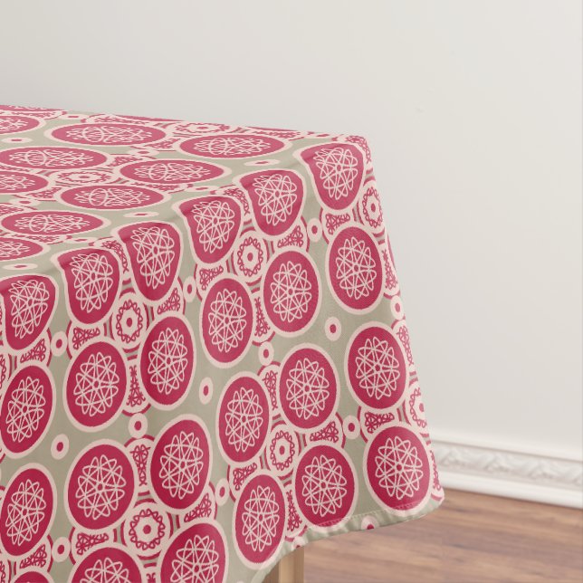 Nuclear Growth - magenta on rye - seamless pattern Tablecloth (In Situ)