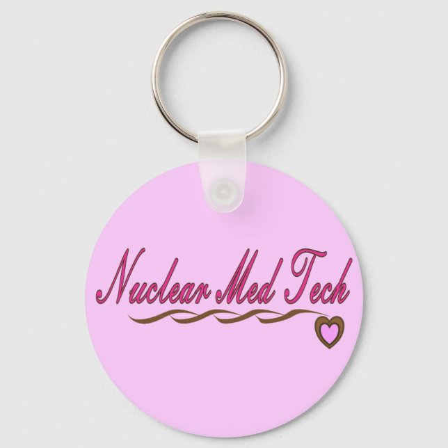 Nuclear Med Tech Gifts Keychain (Front)