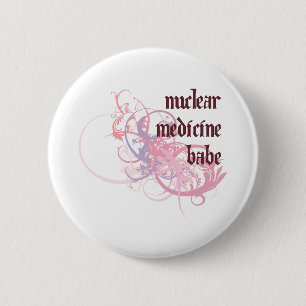 Nuclear Medicine Babe 2 Inch Round Button
