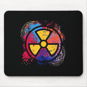 Nuclear Medicine Radiation Symbol Colorful Radiolo Mouse Pad