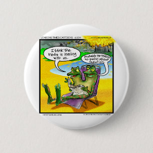 Nuclear Neighbours (Twin Frogs) Funny Gifts & Card 2 Inch Round Button