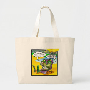 Nuclear Neighbours (Twin Frogs) Funny Gifts & Card Large Tote Bag