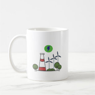 Nuclear power plant design  coffee mug