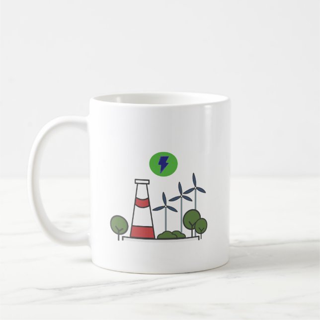 Nuclear power plant design  coffee mug (Left)