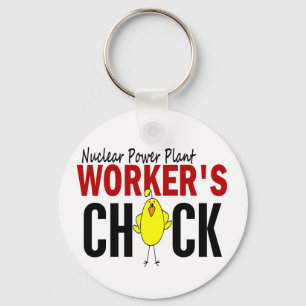NUCLEAR POWER PLANT WORKER’S CHICK KEYCHAIN