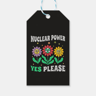 Nuclear power yes please smiling flowers gift tags