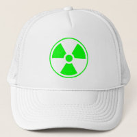 Nuclear Radioactive Radiation Symbol in green