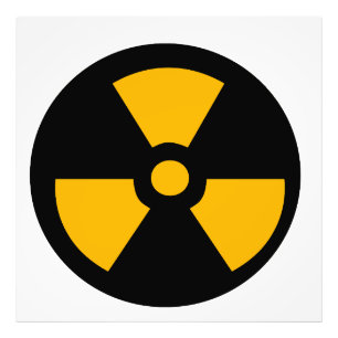 Nuclear radioactive sign
