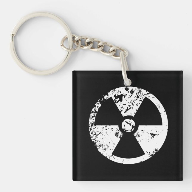 Nuclear radioactive sign keychain (Front)