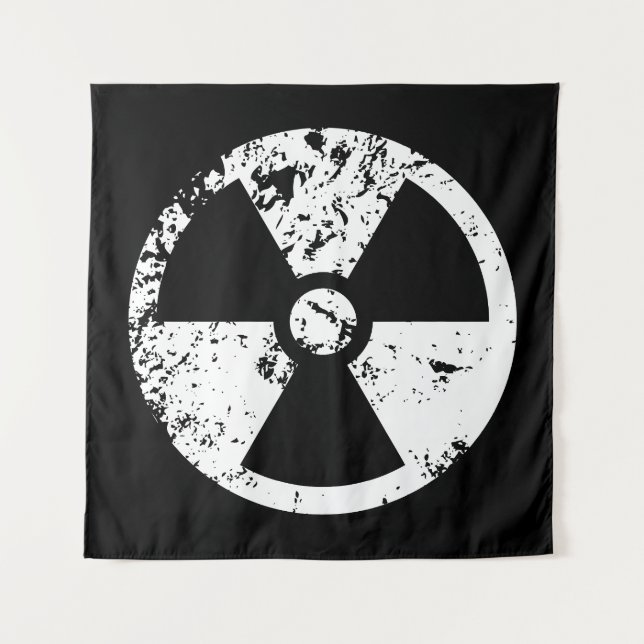 Nuclear radioactive sign tapestry (Front)
