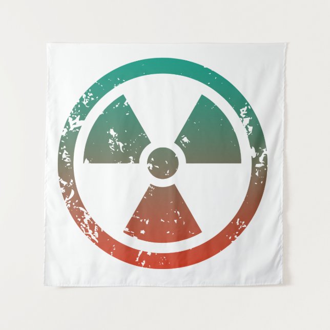 Nuclear radioactive sign tapestry (Front)