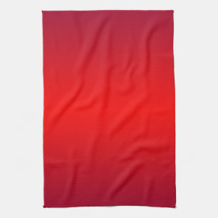 Nuclear Red Gradient - Poppy Reds Template Blank Kitchen Towel