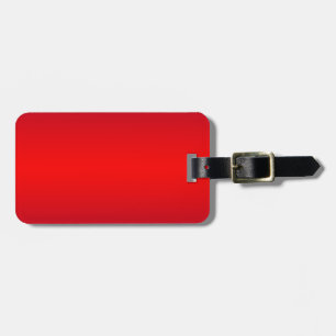Nuclear Red Gradient - Poppy Reds Template Blank Luggage Tag