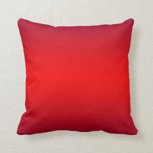 Nuclear Red Gradient - Poppy Reds Template Blank Throw Pillow