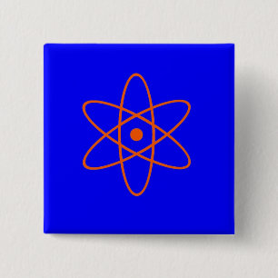 Nuclear Sign 2 Inch Square Button