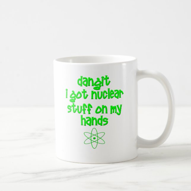 Nuclear Stuff On Hands Coffee Mug (Right)