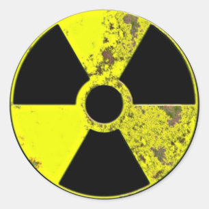 Nuclear Symbol Classic Round Sticker