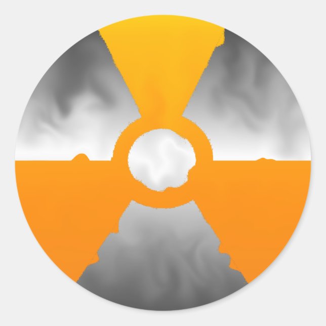 Nuclear Symbol Classic Round Sticker (Front)
