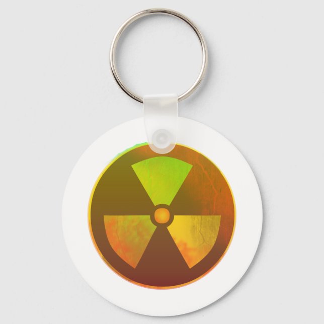 Nuclear Symbol Radioactive Glow Keychain (Front)