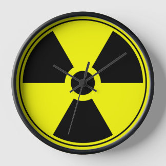 Nuclear Trefoil Wall Clock