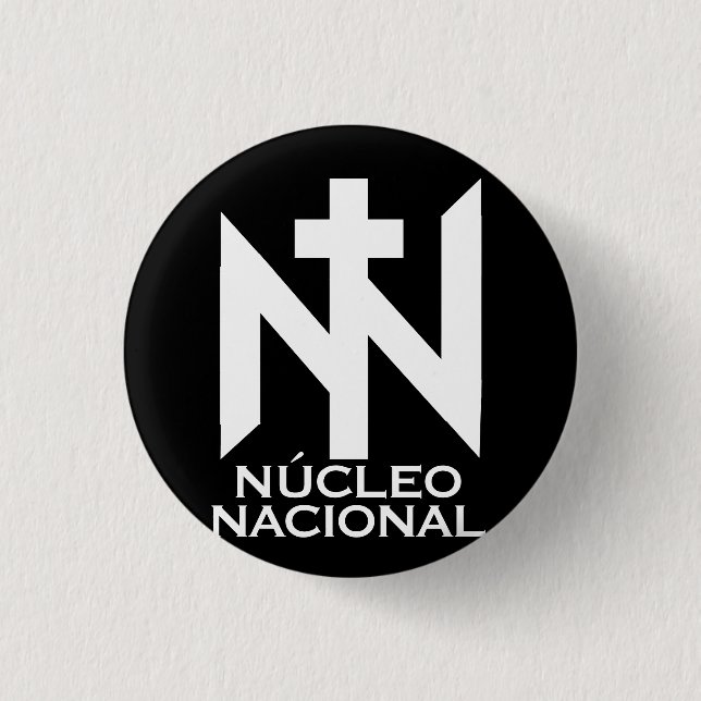 NÚCLEO NACIONAL 1 INCH ROUND BUTTON (Front)