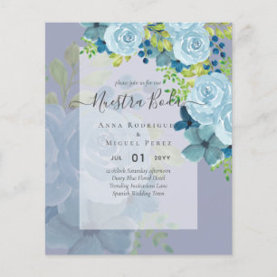 NUESTRA BODA Dusty Blue Floral BUDGET