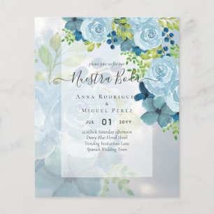 NUESTRA BODA Dusty Blue Floral BUDGET