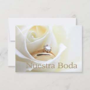 Nuestra Boda - faire-part de mariage espagnole